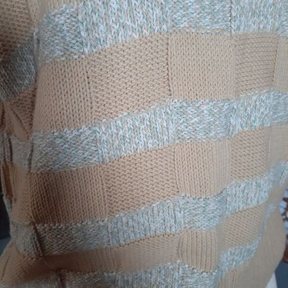 Zara Cotton Blend Oversized Striped Sweater - Picture 11 of 12